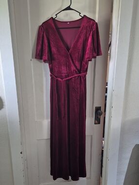Velvet Wrap Dress